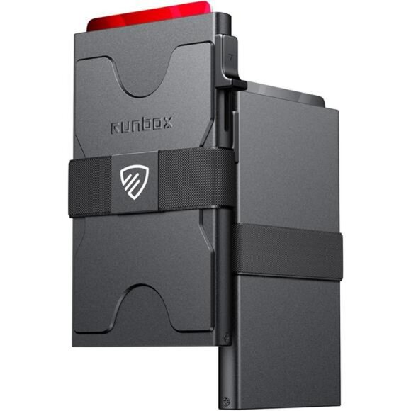 Mens Slim RFID Wallet Pop Up Card Holder Metal Minimalist Wallet Holds 12 - Picture 1 of 8